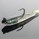 10 Pcs 70mm Soft Silicone Fishing Lures Minnow Lure Crank Bait Tackle Newly