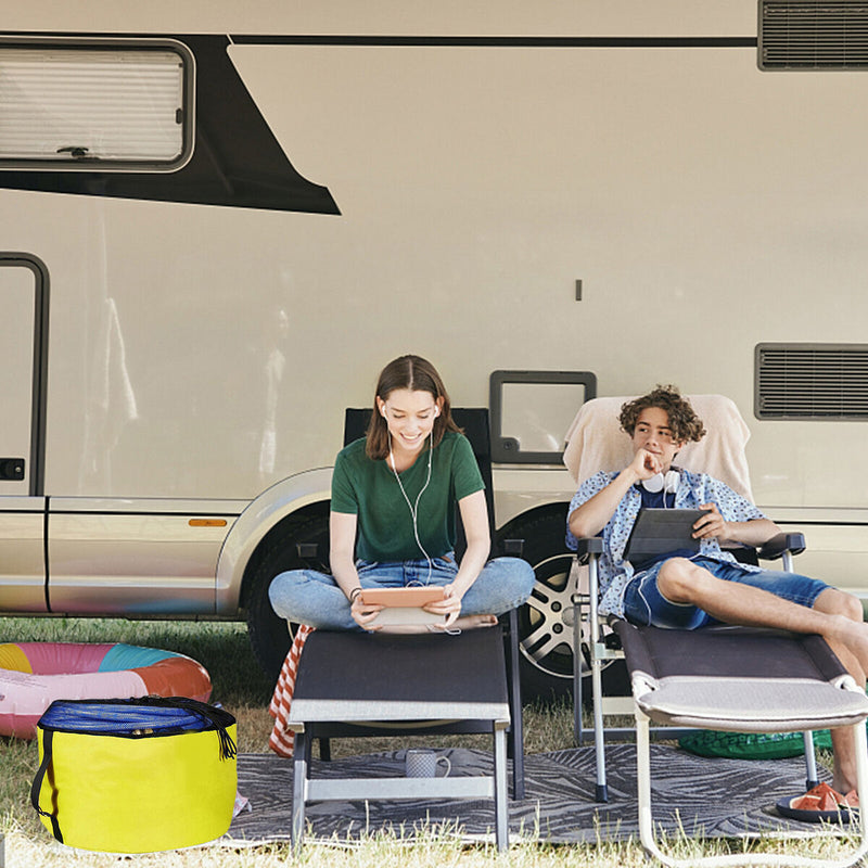 #A RV Hose Storage Bags Waterproof 600D Sewer Hose Storage RV Utility Organizer