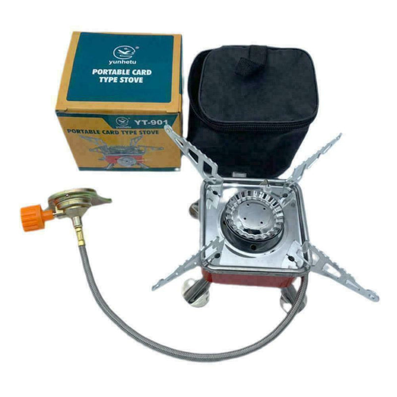 Portable Gas Camping Stoves Butane Propanes Burners Outdoor Picnic Z7H1 B9E1