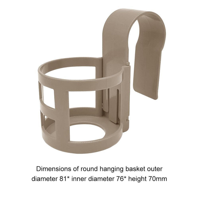 6x Water Cup Hanging Holder Hook for Above Swimming Pool Side Shelf (Grey)