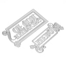 2pcs Hero Thinking Of You Cutting Dies Stencil Scrapbook Embossing DIY Card