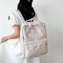 Fashion Floral Backpack Large Capacity Flower Student Travel Shoulder Rucksack