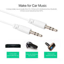 3.5 mm Stereo Jack Audio Cable 1/8 to 1/8 Male AUX Cord for Car Headphones Newly