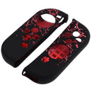 Silicone Pattern Protective Skin Cover Case for Nintend Switch(Black+Red) Newly