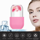 Skin Care Beauty Tool Silicone Ice Cube Massager Face Roller Mold (Pink) Newly
