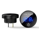 Car DC 5-48V Panel Voltmeter Touch Switch Battery Capacity Tester (Blue) Newly