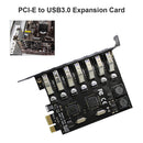 7 Ports USB 3.0 PCI-E Expansion Card High Speed HUB Adapter PCI Express Extender