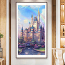 5D DIY Full Round Drill Diamond Paint Castle Mosaic Rhinestone Drawing Pict