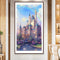 5D DIY Full Round Drill Diamond Paint Castle Mosaic Rhinestone Drawing Pict