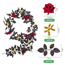 Halloween Room Decor Indoor Home Pendant Black Decoration Rose Cane Vine