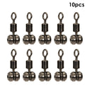 10x Fishing Swivels Ball Bearing Rolling Connector for Carp Sea Fishing Tackl