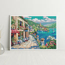 Full Embroidery Scene Printed Cross Stitch Cotton 2-Strand 14CT Needlework