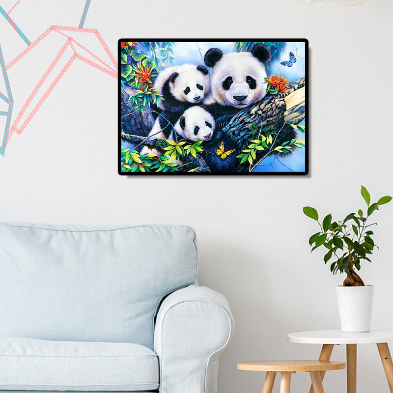 5D DIY Full Round Drill Diamond Painting Butterfly Panda Embroidery Art Ornament