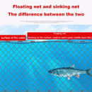 Three Layer Sinker Carp Fishing Net Hand Cast Throw Fishing Gill Nets (2) Newly