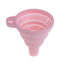 Protable Mini Silicone Foldable Oil Funnel Hopper Kitchen Tool/Nordic Pink