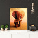5D DIY Diamond Painting Snuggle Elephant Full Round Drill Cross Stitch Mosaic