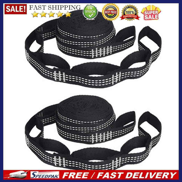 5x2pcs Hammock Strap Outdoor Camping Tree Hanging Load Bearing Rope(White)