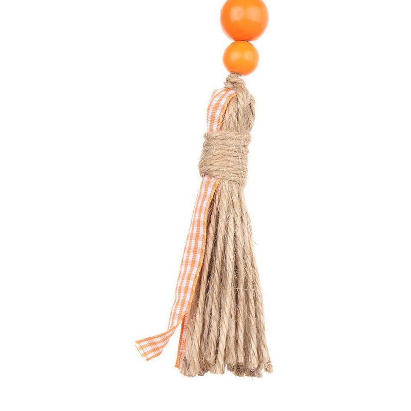 DIY Rabbit Farmhouse Rustic Beads Easter Tassel Easter Wood Beads Tassel