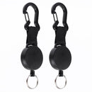 Keychain EDC Tool Badge Reel Clip Key Hanging Anti-lost Keychain Elastic Buckle