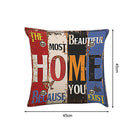 Household Throw Pillow Cases English Letter Covers for Home Sofa Seat Chair Car