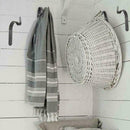 4Pcs/Set Metal Hanging Basket Brackets Wall Hooks Coat Rack Hat Hanging Key T2V3