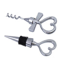 Love Heart Corkscrew Bottle Opener Set Wedding Decor Favors Wine Stopper