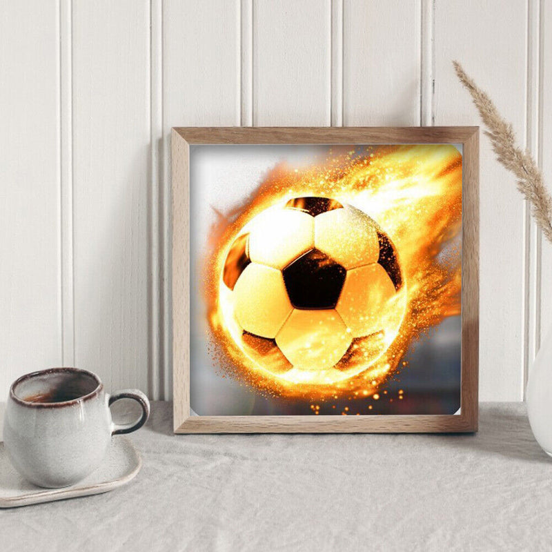 Diamond Painting Full Round Rhinestone Wall Picture Football Kit