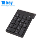 Mini Bluetooth-compatible Numeric Keypad Wireless Number Pad 18 Keys Keyboa