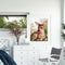Oil Paint By Numbers Picture DIY Painting Little Deer Painting Kit Artwork