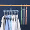 6pClothes Wardrobe Hanger Hook Clothing Hanging Rack Shelf Organizer (Grey)