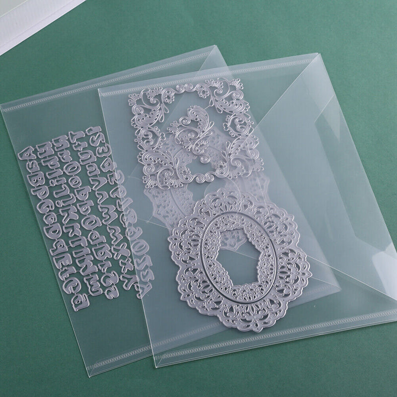 10x Cutting Dies Stamps Organizer Holder Scrapbook Storage Bags (23x30cm) Newly