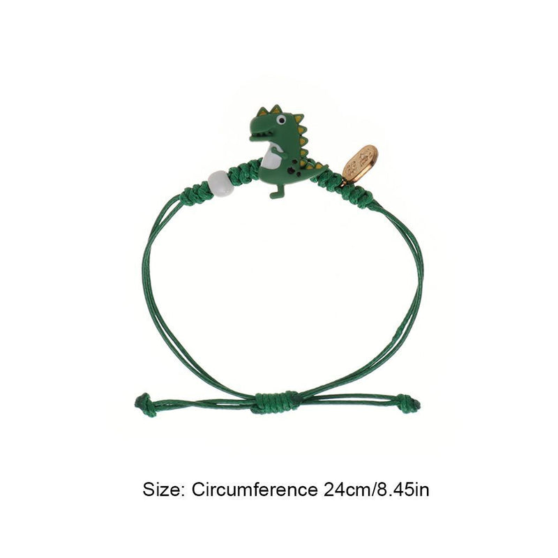 Dinosaur Braided Hand Rope Cartoon Dinosaur Bracelet Charm Bracelet Beads Chain