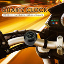 Motorcycle Clock Waterproof 22-25mm Slide Handleable Watch Luminous Quartz Clock