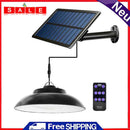 48 LED Solar Pendant Lamp Waterproof Outdoor Indoor Hanging Garden Shed Lights