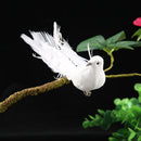12pcs/set DIY Garden Decor Props Simulation Feather Birds Artificial Foam Pigeon