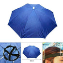 Foldable Sun Rain Umbrella Hat Headwear Cap Head For Fishing W6C1