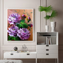 #A Flower Oil Paint By Numbers Kit DIY Acrylic Painting on Canvas Drawing Pictur