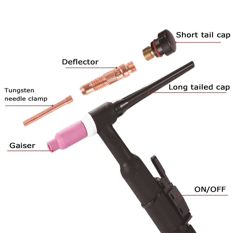 Weld Assembly Welding Torch Lower Joint 10mm One-piece Connector Rear Connector