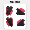1.2L Triangle Cycling Bicycle Bags MTB Bike Front Tube Frame Pouch (Red)