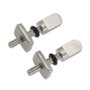 2pcs Stainless Steel Boat Surfboard Tailfin Screws Longboard Sliding Fin S