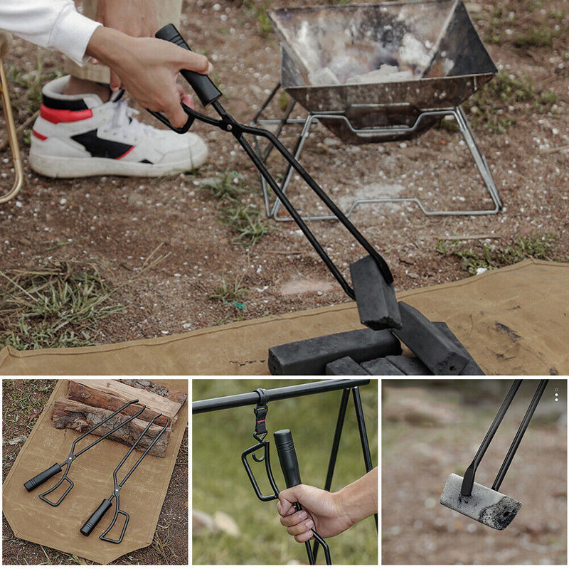 Charcoal Clamp Lightweight Cookfire Pliers Clip Picnic Kitchen Cookware Tool