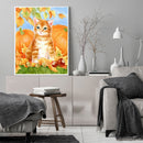 40x50cm Colorful DIY Paint By Number Kit Autumn Pumpkin Abstract Decoration Gift
