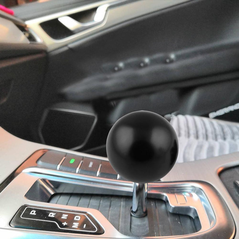 Round Ball Car Gear Knob Manual Transmission Shifter Lever Knob Solid Black