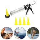 Carp Fishing Boilie Gun with 4pcs Spare Nozzles Sausage Bait Ball Making Tackle