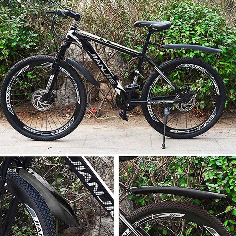 Universal 2pcs Mountain Bike Mudguard Wings Set Front Rear Wheel Bicycle Fe