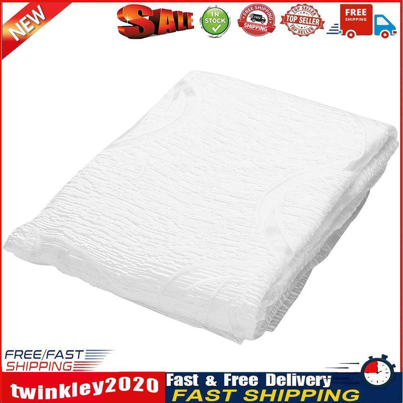 2m Semi Blackout Curtain Simple Vine Leaf Partition Window Decor(White) Newly