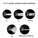 Plastic 5 in 1 Adjustable Nozzle for 1/4inch High Pressure Cordless Washer Clea`