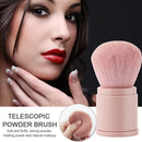 1pcs Makeup Brushes Retractable Powder Foundation Face Loose Brush (Pink) Newly