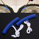 2pcs Motorcycle Saver Changing Tyre Tire Wheel Rim Edge Protectors (Blue) Newly