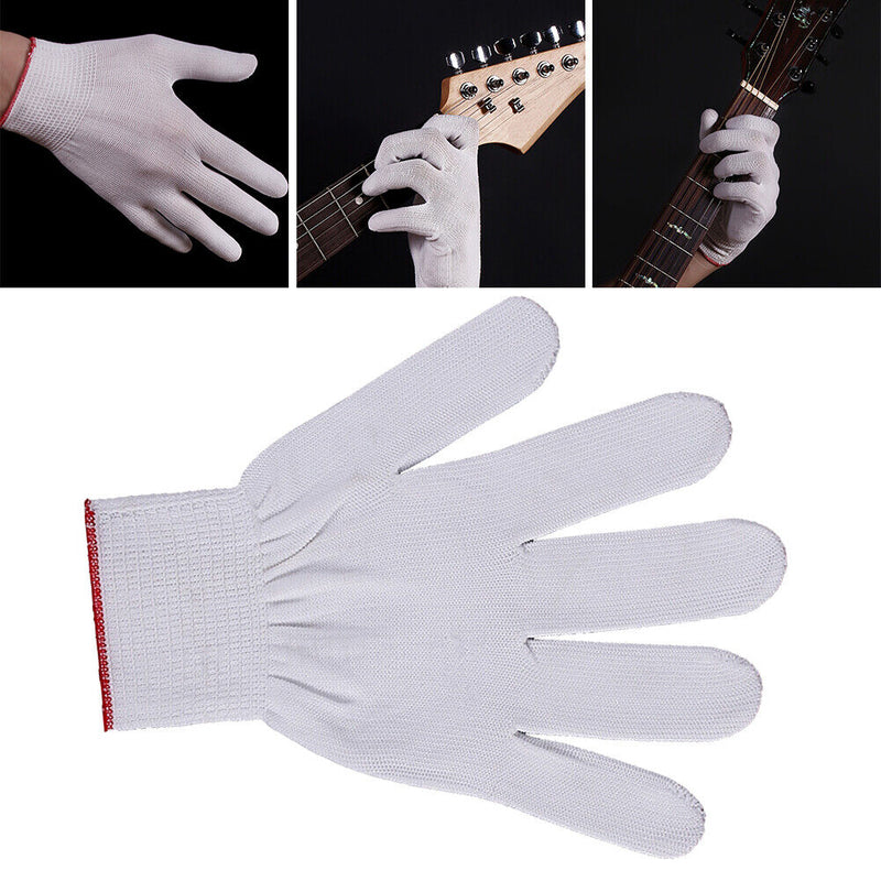 Anti-slip Nylon Gloves Guitar Bass Gloves Musical Instrument Practice Hand Co